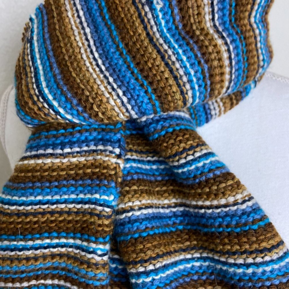 Vintage AUTHENTIC Estirpe Inca   ALPACA Wool Peru Long Scarf